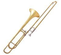 Strumento Trombone Strumento Trombone In Ottone Laccato Oro Si Bemolle Tenore Cambia Trombone A Diapositiva Con Accessori