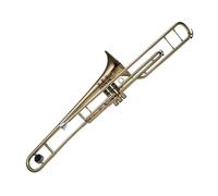 Strumento Trombone Tono C Laccato Oro Ottone Giallo Trombone A 3 Pistoni In Acciaio Inossidabile Con Custodia Trombone per Principianti