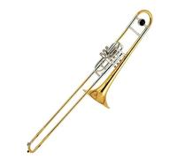 Strumento Trombone Tono Sib/Fa Trombone A Valvola A Pistone Cupronichel Manica Scorrevole Trombone A Campana In Ottone Con Custodia E Bocchino