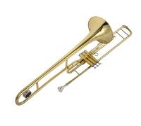 Strumento Trombone Trombone Da Marcia In Chiave Bemolle In Ottone Laccato Oro Con Scatola Portaoggetti E Accessori