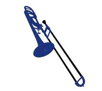 Strumento Trombone Trombone Tenore In Plastica, Strumento In Ottone, Si Bemolle, Trombone Professionale Con Accessori (Color : Blue)