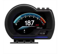 Strumento universale OBD e GPS con doppio sistema, tachimetro, display head-up, indicatore multifunzione, temperatura dell'acqua, HUD P6