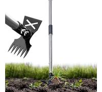 Strumento Unkrauteniher - Robusta in acciaio inossidabile, rimozione per erbacce e radici | Con un design su entrambi i lati per il giardino vegetale e la terrazza all'aperto del prato fuori dal