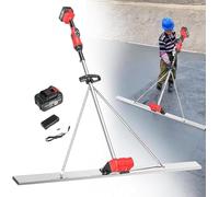 Strumento Vibrante per Calcestruzzo, Kit Vibrante per Massetto per Calcestruzzo Elettrico, Righello per Pressino Livellante per Calcestruzzo Alimentato A Batteria, Macchina Vibra, 1battery, 1.2M