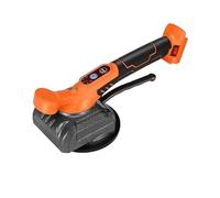 Strumento Vibrazione Piastrelle 88VF Piastrellatrice Elettrica Vibratore For Piastrelle Ventosa Vibratore Automatico Regolabile For Pavimento Posa Strumenti Di Livellamento(Orange 2 Batteries)