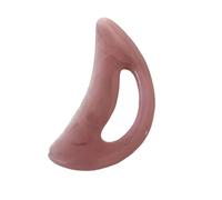 Ｚｉａｌｏｆｉ Strumento viso Gua Sha Strumento bellezza Guasha, massaggio della pelle, portatile, massaggiatore manuale liscio per viso corpo gamba schiena, Rosa Grande