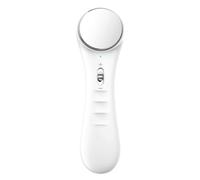 Strumento Viso Portatile per Pulizia e Massaggio, Bianco ABS PC | Funzionamento a Tasto, Effetto Sonoro Vibrazione, Uso Quotidiano, Design Compatto per Cura Viso