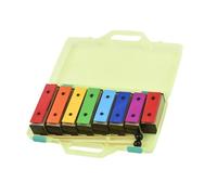 Strumento Xilofono Xilofono A 8 Note Glockenspiel Colorato Piastre Metalliche Rimovibili Color Arcobaleno Campane Di Risonanza Con Mazze Di Plastica