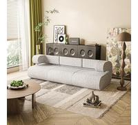 strusery Divano a 3 posti, divano componibile per soggiorno, divano modulare con schiuma ad alta densità, piccolo divano per appartamento/camera da letto/ufficio, facile da montare, convertibile in