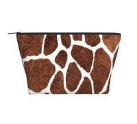 Struttura animale della stampa della pelle della giraffa, Borsa da toilette Borsa per trucco Borsa per cosmetici Borsa da toilette da viaggio portatile