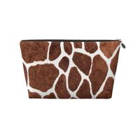 Struttura animale della stampa della pelle della giraffa, Borsa da toilette Borsa per trucco Borsa per cosmetici Borsa da toilette da viaggio portatile