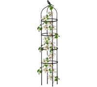Struttura da giardino per piante da giardino - Obelisco da giardino in metallo 1,74 m - Supporto per fiori, UVA, cetriolo, clematide e esterno, sentieri e cortile