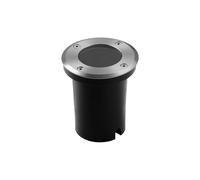Portafaretto segnapasso da incasso carrabile Rotondo Argento 1 x GU10 IP65 Novaline