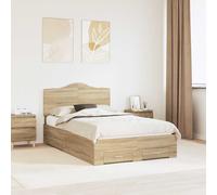 Struttura del letto con cassetto Rovere Sonoma 120 x 200 cm
