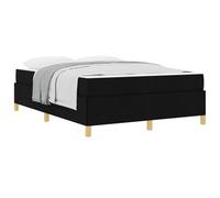 Struttura del letto con materasso Nero 160 x 200 cm Tessuto Upholstered Platform Bed Frame with Mattress Set, Modern Design, No Box Spring Needed, Easy Assembly, Sturdy Support for Bedroom Guest Room