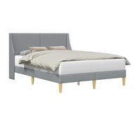 Struttura del letto con testiera piastre di collegamento Bed Frame with Headboard Upholstered Platform Support heavy-duty Plywood Frame Slats Easy Assembly Modern Design Bedroom 280 kg Capacity