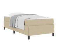 Struttura del letto Grigio Verde Chiaro 100 x 200 cm Tessuto Single Bed Frame with Mattress, Light Grey Green Upholstered Bedstead Engineered Wood Frame, Modern Minimalist Bedroom Guest Room