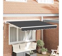 vidaXL Tenda Retrattile Antracite 250x200 cm Tessuto, Tenda Retrattile Moderna, Resistente all'Acqua per Il Patio, Protezione UV, Soluzione ombreggiante per Esterni