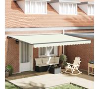 vidaXL Struttura della tenda Crema 450 × 300 cm