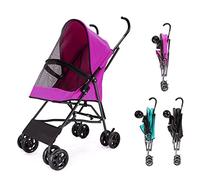 Struttura dell'ombrello Pet Cat Stroller Passeggini per cani leggeri Passeggini per cani di piccola taglia, passeggini per cani di piccola taglia Prime, per animali domestici e cuccioli