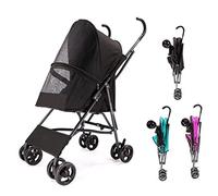 Struttura dell'ombrello Pet Cat Stroller Passeggini per cani leggeri Passeggini per cani di piccola taglia, passeggini per cani di piccola taglia Prime, per animali domestici e cuccioli