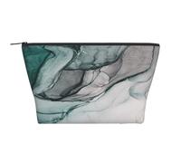 Struttura di marmo verde, Borsa da toilette Borsa per trucco Borsa per cosmetici Borsa da toilette da viaggio portatile