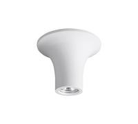 Portafaretto in gesso GU10 / MR16 da incasso 167x68x130mm Bianco Rotondo Novaline