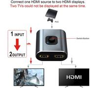 Struttura in lega di alluminio, interruttore bidirezionale, supporto 4K, 3D e HDR per Xbox, PS5/4/3, lettore Blu-ray, Fire Stick, Roku, HDTV,