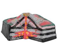 Struttura interna vulcanica, modello 3D della tettonica a placche, modello dimostrativo vulcanico con lava, strumenti didattici for la geografia, for lo studio della geomorfologia.