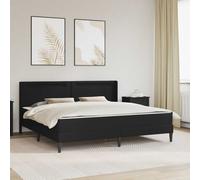 Struttura letto con materasso 180 x 200 cm Nero