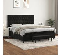 Struttura letto con materasso 2 pcs Grigio Sfumato Tessuto Bed Frame with Mattress Set Upholstered Platform Queen Size Storage Drawers Medium Firm Foam Mattress Minimalist Rustic Design Easy Assembly