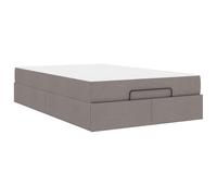 Struttura letto con materasso 2 pcs Talpa Tessuto Double Bed Frame with Foam Mattress and Storage Drawers, Minimalist Upholstered Platform with Medium Firmness, Easy Clean Fabric Bed Room 120x200 cm