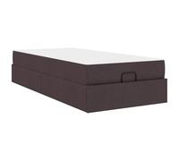Struttura letto con materasso 2 pcs Tanno Tessuto Bed Frame with Foam Mattress Set, Modern Upholstered Platform with Storage Drawers, Soft Fabric Queen Size Bed Frame for Bedroom, Easy Assembly