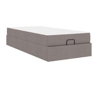 Struttura Letto con Materasso 2 Pezzi Talpa Tessuto Singolo con Cassetti Contenitore 90x190 cm Schiuma Media con Contenitore Morbido Moderno con Materasso Incluso per Camera da Letto Ospiti Ufficio