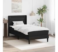 Struttura letto con materasso 90 x 190 cm Nero