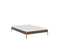 Struttura letto Core 140x200 Marrone carruba/ Arancione solare