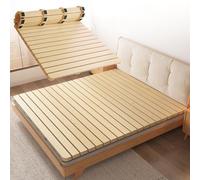 Struttura letto in legno resistente con bordo a bunkie, supporto orizzontale per materasso, piattaforma forte per letti matrimoniali/queen size