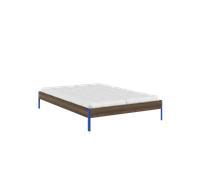 Struttura Letto Karup Core 140x200 Carob Brown/Vivid Blue