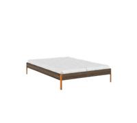 Struttura Letto Karup Core 140x200 Marrone Carruba/ Arancione Solare