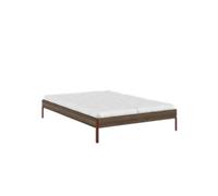 Struttura Letto Karup Core 140x200 Marrone carruba/Rosso Terra