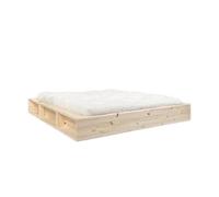 Struttura Letto Karup Ziggy 180x200 in Pino Laccato Trasparente