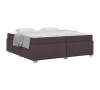 Struttura Letto Marrone Scuro 200x200cm Tessuto with Mattress - Upholstered Bed Frame Engineered Wood Platform with Pocket Spring Mattress King Size 79x79 Inch for Bedroom Guest Room Easy Assembly