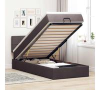Struttura Letto Pouf con Materasso 80x200 cm in Tessuto