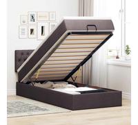 Struttura Letto Pouf con Materasso 80x200 cm in Tessuto