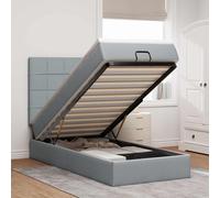 Struttura Letto Pouf con Materasso 80x200 cm in Tessuto