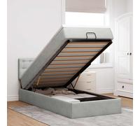 Struttura Letto Pouf con Materasso 80x200 cm in Velluto