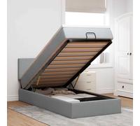 Struttura Letto Pouf con Materasso 90x190 cm in Tessuto