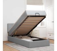 Struttura Letto Pouf con Materasso 90x190 cm in Tessuto