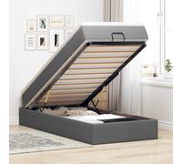 Struttura Letto Pouf con Materasso 90x200 cm in Tessuto