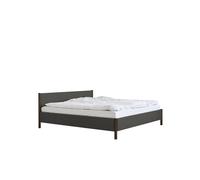 Struttura Letto Veng 150x200 Grigio scuro/Rovere Affumicato